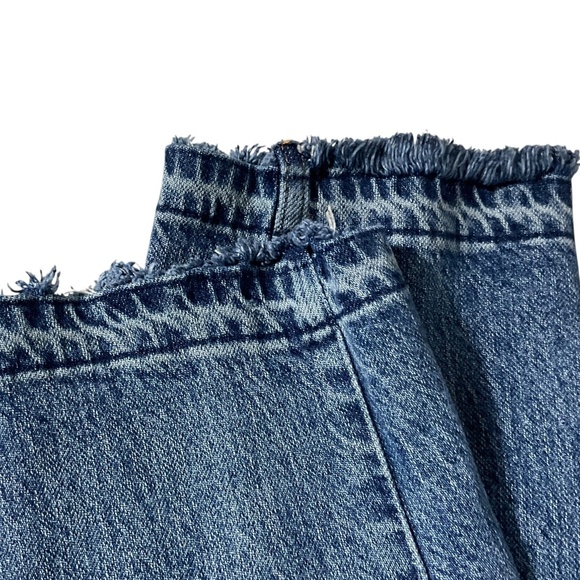 We The Free Free People Mid Rise Distressed Straight Leg Jeans Size 27 - Picture 10 of 13